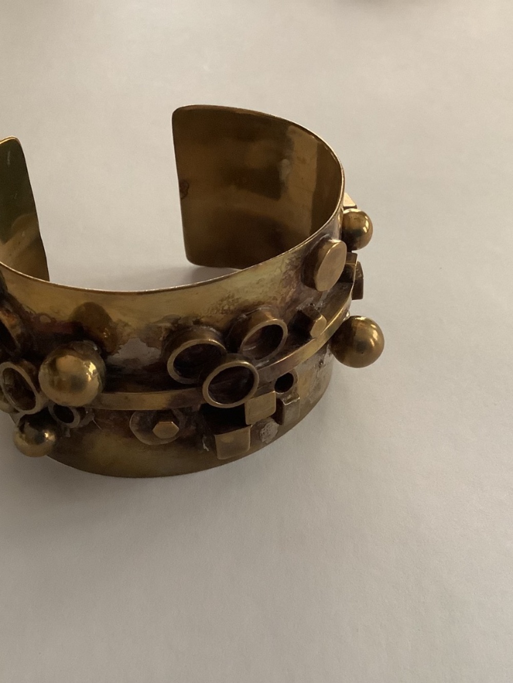 EXCEPTIONAL VINTAGE SCANDINAVIAN BRUTALIST CUFF - Picture 5 of 15